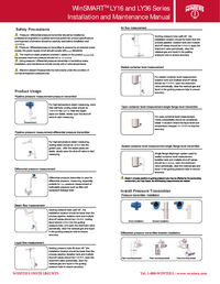 Thumbnail of document Manual - WINSMART LY16 Smart Explosion Proof Press. Transmitter